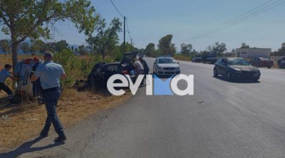 Τραγωδία στην Εύβοια: Νεκρή νεαρή γυναίκα σε τροχαίο - Τέσσερις τραυματίες - ΕΙΚΟΝΕΣ