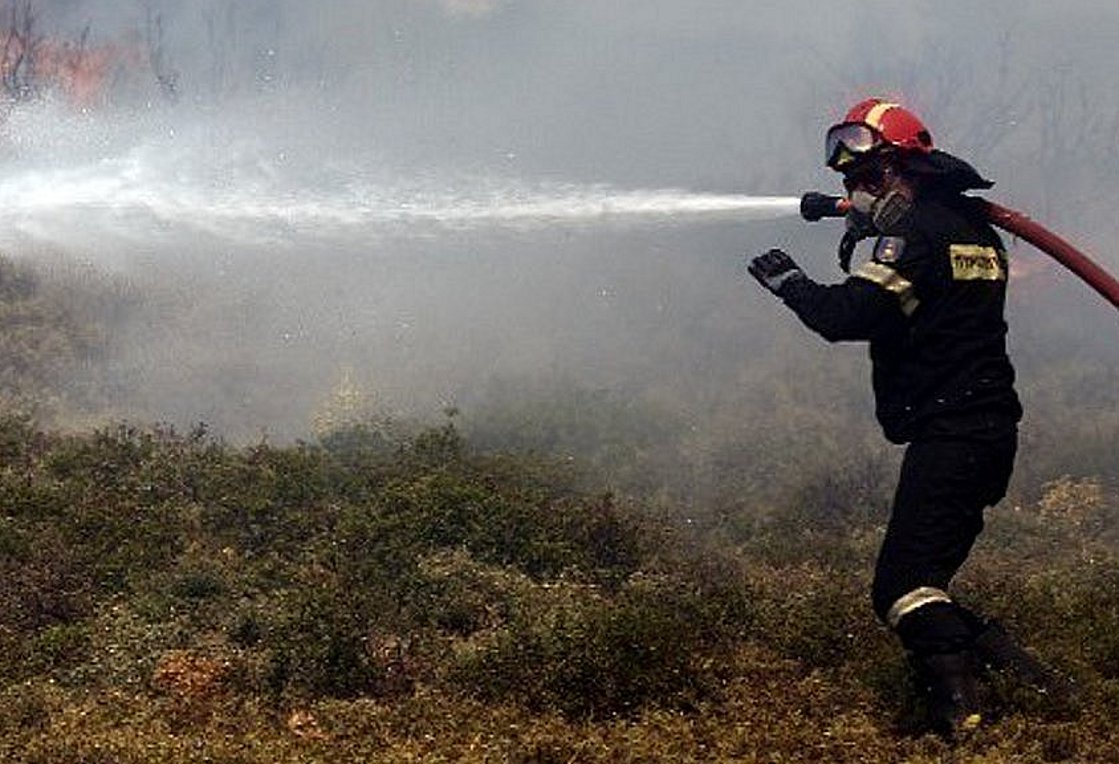 Πυρκαγιά στη Φλώρινα – Επιχειρούν εναέρια μέσα