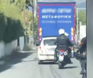 Κηφισιά: Βίντεο ντοκουμέντο από την επεισοδιακή καταδίωξη κλεμμένου ΙΧ