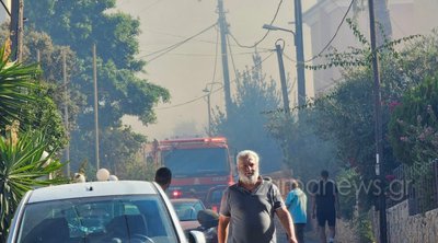 Φωτιά στον Πλατανιά: Νέο μήνυμα από το 112 - Εκκενώθηκαν ξενοδοχεία