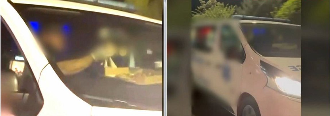 Λεωφόρος Κηφισίας: Οδηγός ασθενοφόρου τρώει πίτσα εν κινήσει – BINTEO