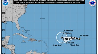 NHC: Η τροπική καταιγίδα Γκόρντον σχηματίζεται κοντά στα νησιά του Πράσινου Ακρωτηρίου