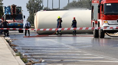 Ανατροπή βυτιοφόρου με υγραέριο: Εκκενώθηκε η προσφυγική δομή του Σχιστού - ΒΙΝΤΕΟ 