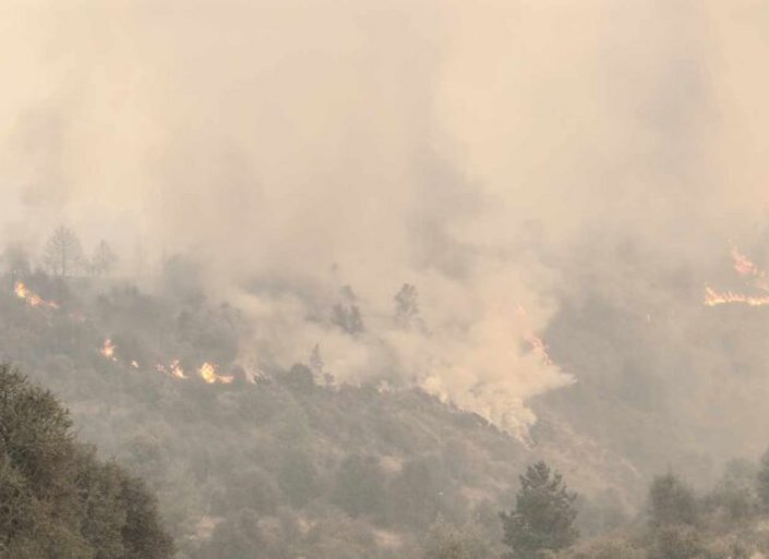 Aνεξέλεγκτη μαίνεται η πυρκαγιά στην Κορινθία - Ανησυχία για δύο μέτωπα - ΒΙΝΤΕΟ-ΦΩΤΟ