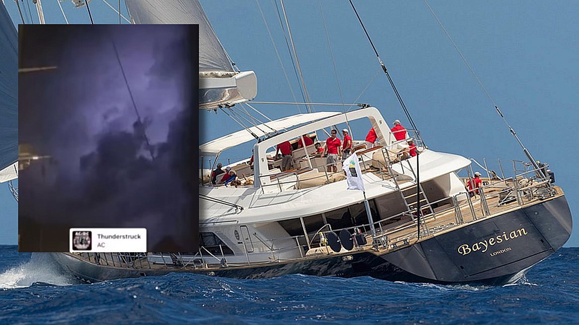 Σικελία: Βίντεο από τη στιγμή που η καταιγίδα πλησιάζει το Bayesian