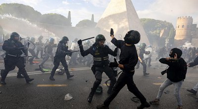 Ιταλία: Επεισόδια στη διαδήλωση στη Ρώμη υπέρ του παλαιστινιακού λαού