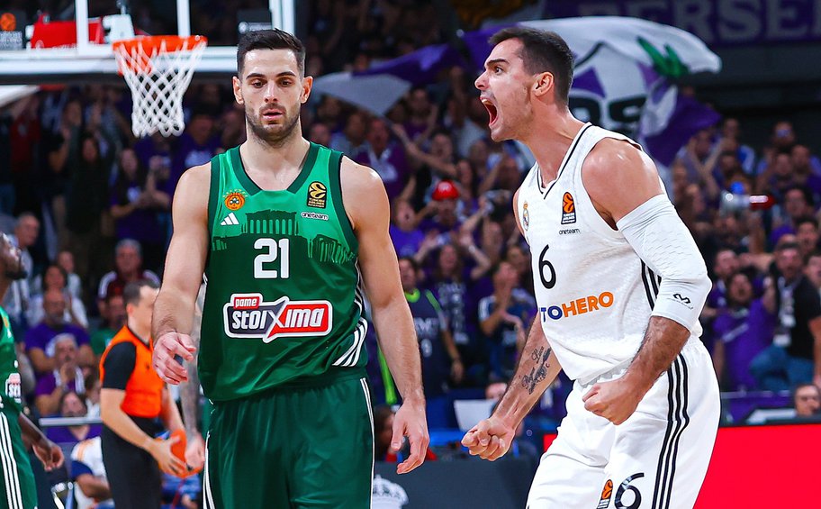 Euroleague: «Τρίποντη» εκτέλεση στη Μαδρίτη - Ο Παναθηναϊκός έχασε 90-86 από την Ρεάλ