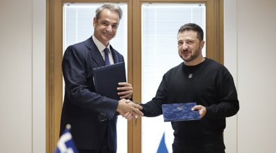 Συμφωνία για συνεργασία σε θέματα ασφάλειας υπέγραψαν Μητσοτάκης-Ζελένσκι