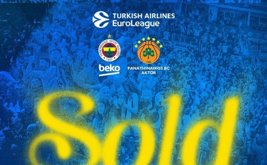 Euroleague: Η Φενερμπαχτσέ ανακοίνωσε sold out μία εβδομάδα πριν τον αγώνα με τον Παναθηναϊκό