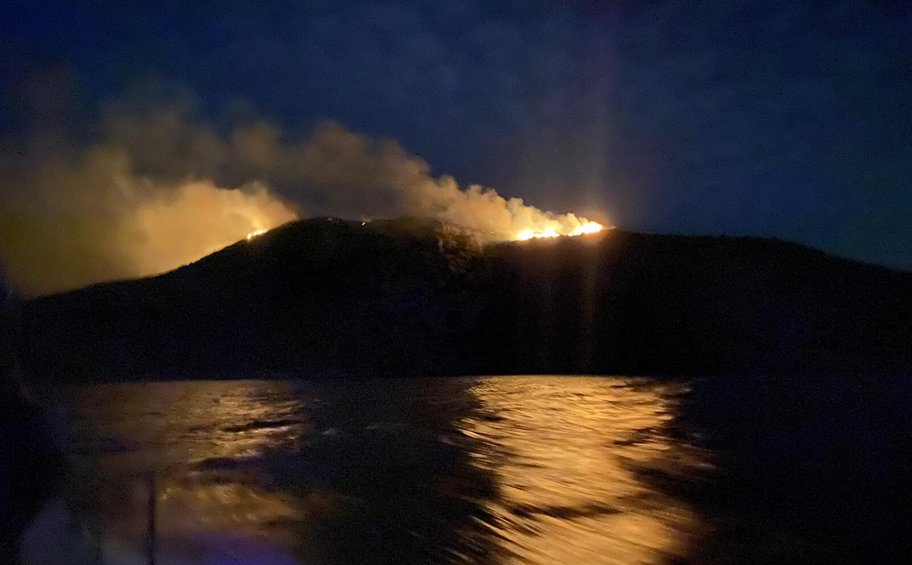 Υπό μερικό έλεγχο η πυρκαγιά στη Σάμο - Συνελήφθη άνδρας για εμπρησμό 