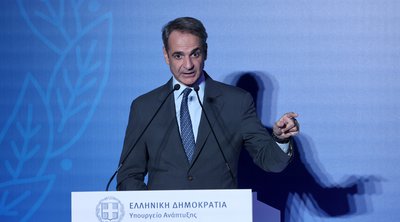 Μητσοτάκης στην εκδήλωση για το νέο παραγωγικό μοντέλο: «Παράδειγμα προς μίμηση η Ελλάδα στην Ευρώπη»