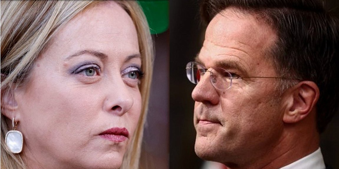 Μελόνι: Συνάντηση με τον ΓΓ του ΝΑΤΟ Μαρκ Ρούτε