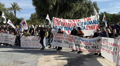 Σε εξέλιξη απεργιακές κινητοποιήσεις στο Ηράκλειο Κρήτης