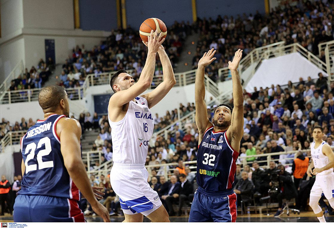 Ελλάδα -Μ. Βρετανία 77-67: Πήρε… εκδίκηση, αλλά πρέπει να περιμένει