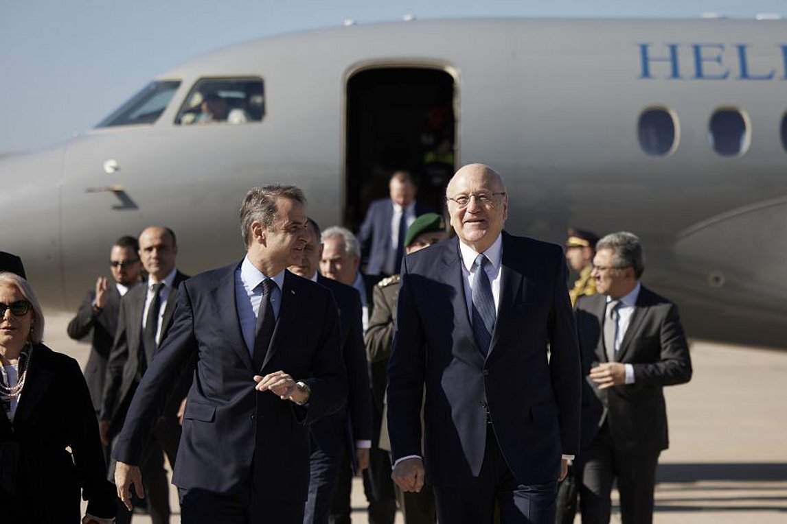 Στη Βηρυτό ο Κυριάκος Μητσοτάκης – Ο διάλογος με τον πρωθυπουργό του Λιβάνου