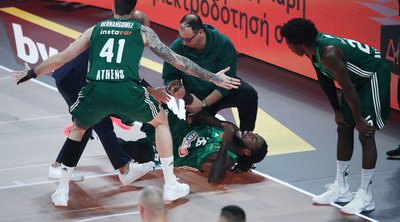 Euroleague: «Πάγωσε» το ΟΑΚΑ με τον σοκαριστικό τραυματισμό του Λεσόρ - BINTEO 