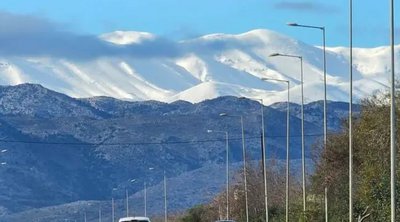 Στα «λευκά» οι βουνοκορφές της Κρήτης - BINTEO-ΦΩΤΟ