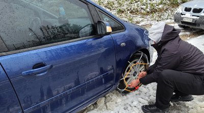 Υποχρεωτικές οι αντιολισθητικές αλυσίδες στην Αττική από απόψε 