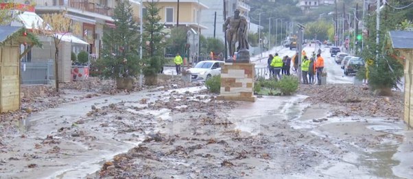 Εύβοια: Υπερχείλισε ο ποταμός Κηρέας, πλημμύρισαν σπίτια, έκλεισαν δρόμοι - BINTEO
