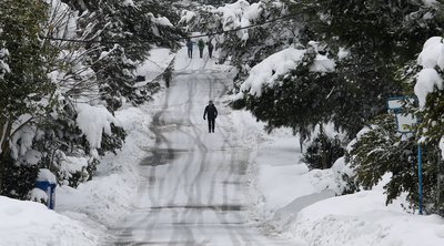 Σε λευκό κλοιό η χώρα: Το «έστρωσε» στην Ιπποκράτειο Πολιτεία - Χιόνια και σε αρκετές περιοχές της Εύβοιας