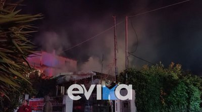 Εύβοια: Σπίτι τυλίχθηκε στις φλόγες και καταστράφηκε ολοσχερώς - ΕΙΚΟΝΕΣ