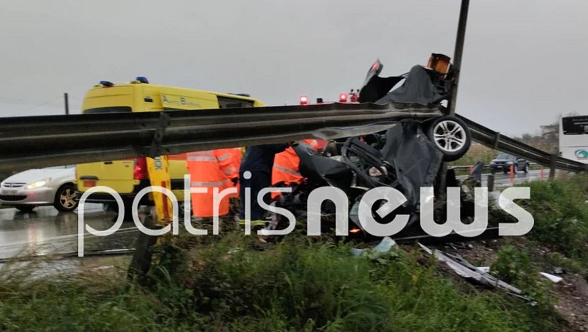 Σοκαριστικό τροχαίο στην Ε.Ο. Πύργου-Πατρών – Εγκλωβίστηκε ο οδηγός