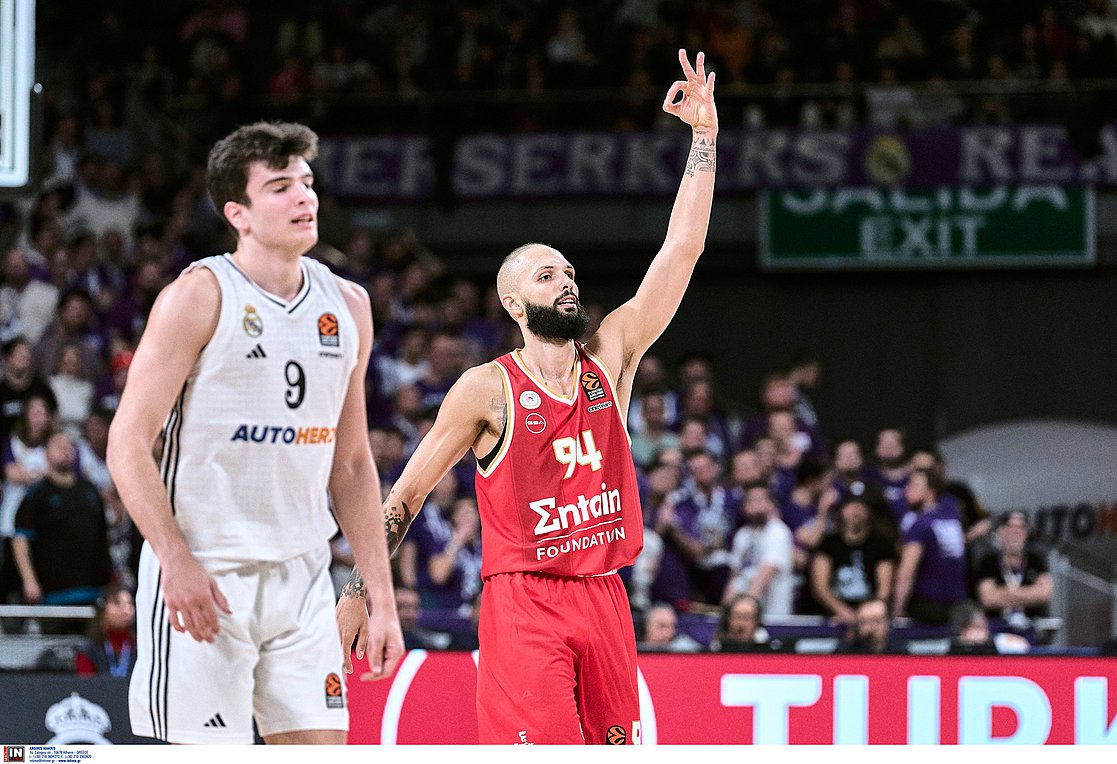 Euroleague: «Ταύρος» στη Μαδρίτη ο Ολυμπιακός – Κέρδισε 96-86 την Ρεάλ