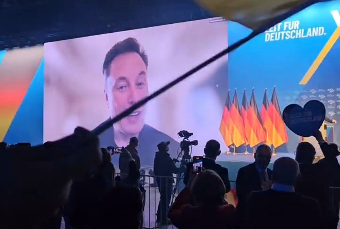 Γερμανία: Ο Ίλον Μασκ παρενέβη σε προεκλογική συγκέντρωση της AfD