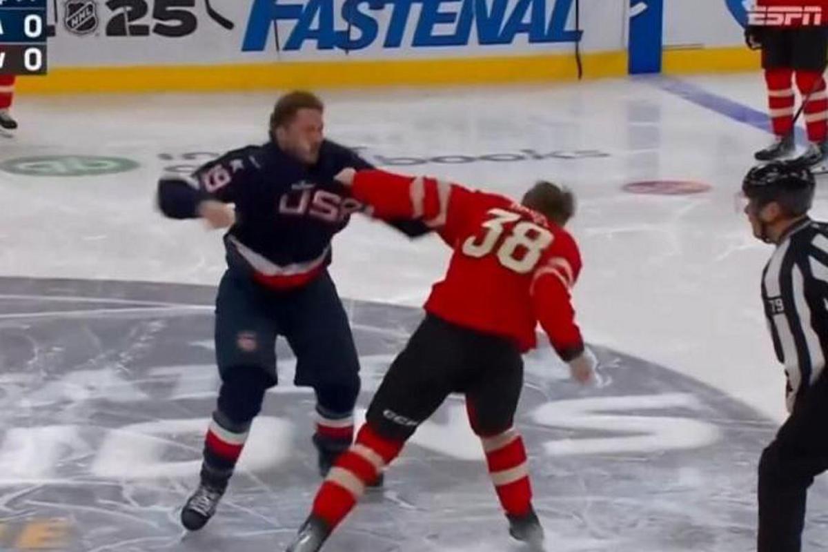Άγριο ξύλο σε αγώνα χόκεϊ ΗΠΑ-Καναδάς – ΒΙΝΤΕΟ